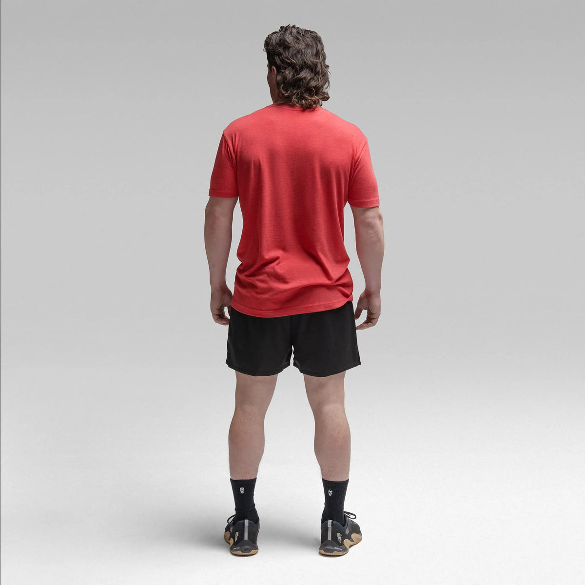 Active Tri-Blend Basic Tee - Red/White