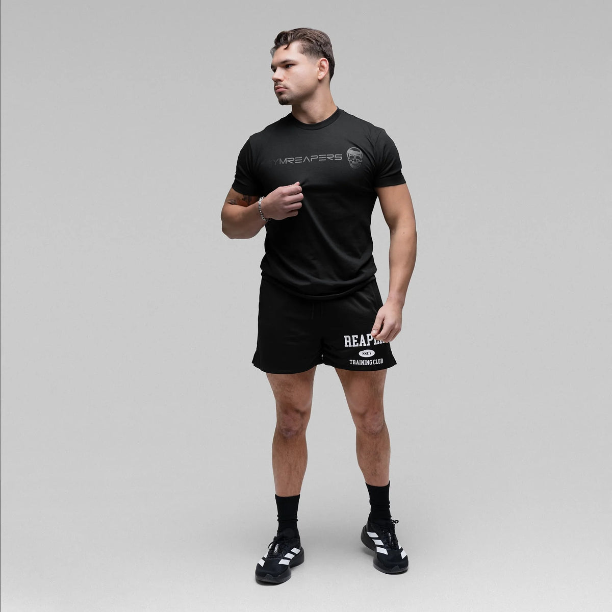 Reaper Mesh Training Shorts - Black/White
